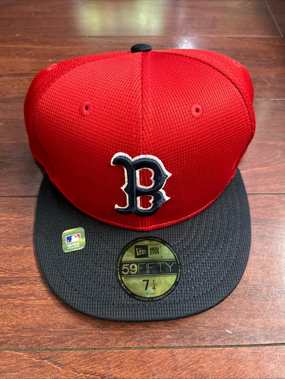 Boston Red Sox 2025 Batting Practice New Era 59Fifty Fitted Hat 7 1/4 Red Cap